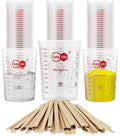 20oz Resin Mixing Cups - [Easy-Separate Design] 50 Pack Graduated PP Plastic Mixing Cups for Epoxy Resin, Paint &