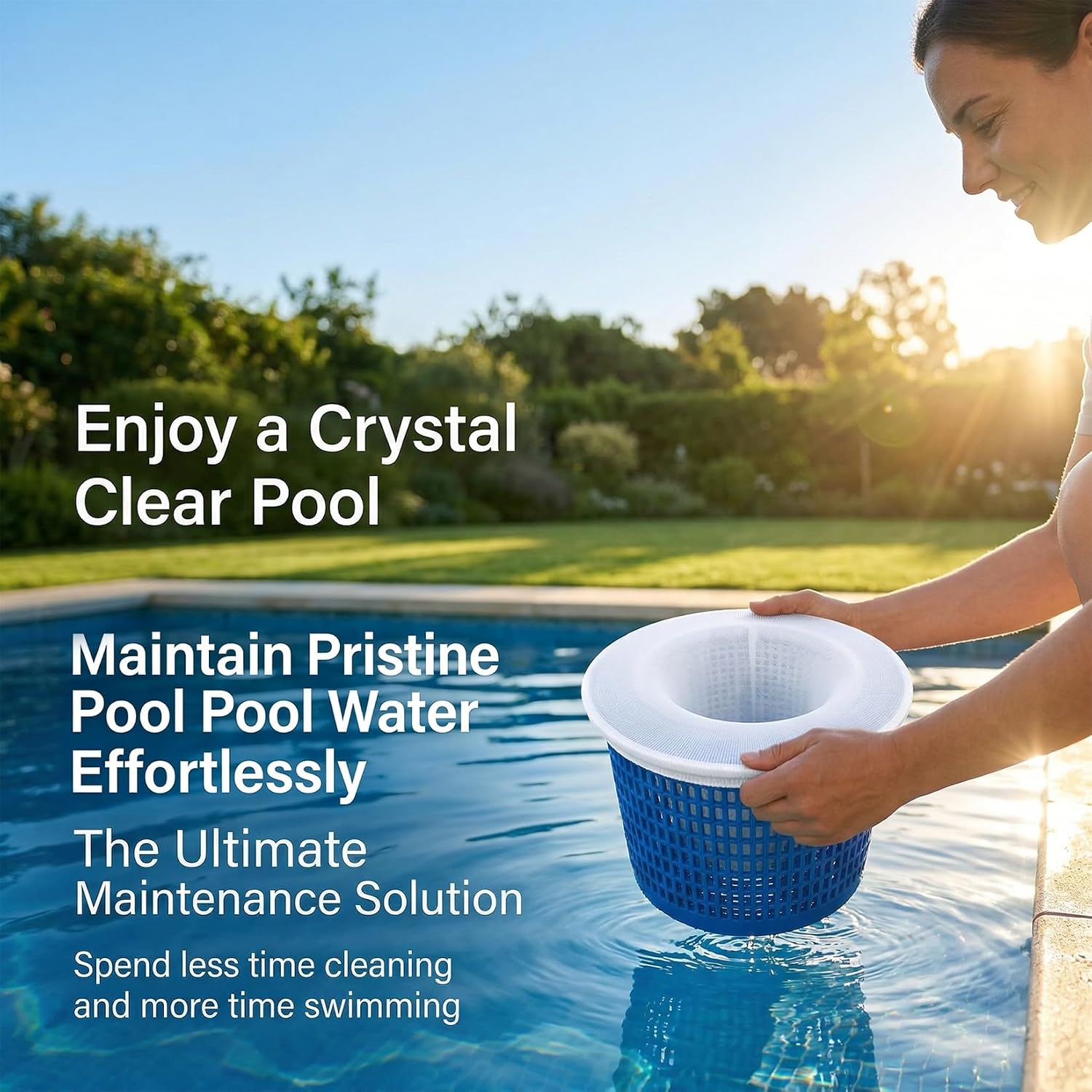 30 Pack Pool Skimmer Socks - Pool Socks for Skimmer Basket, Traps Dog Hair, Sand, Pollen & Leaves, Protects Filter &