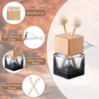 30 Pcs Car Diffuser Vent Clip Empty Diffuser Bottle, Gradient Black