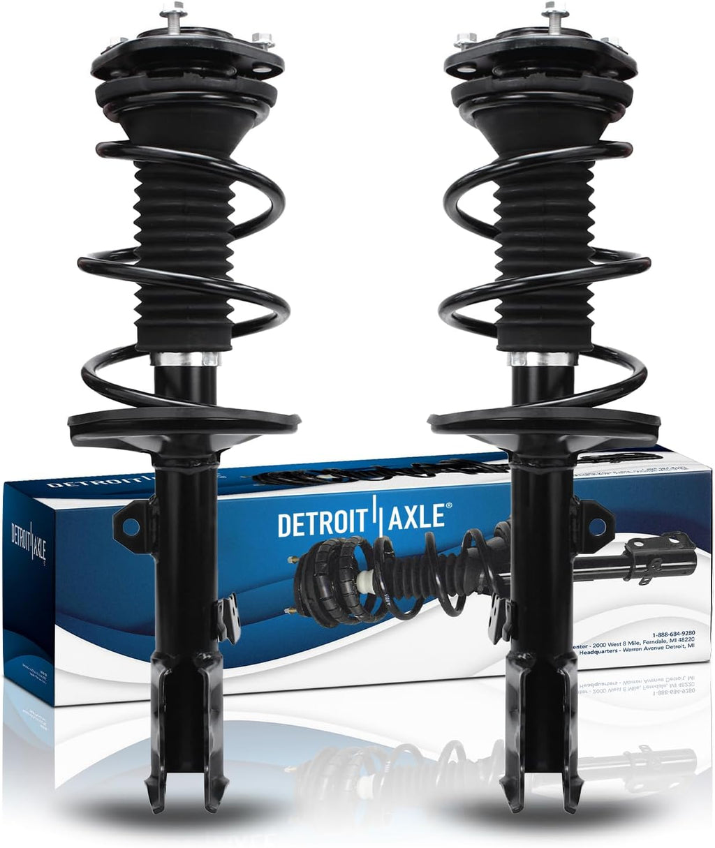 Detroit Axle - 1.8L 2 Front Struts for 2009-2013 Toyota Corolla USA Built