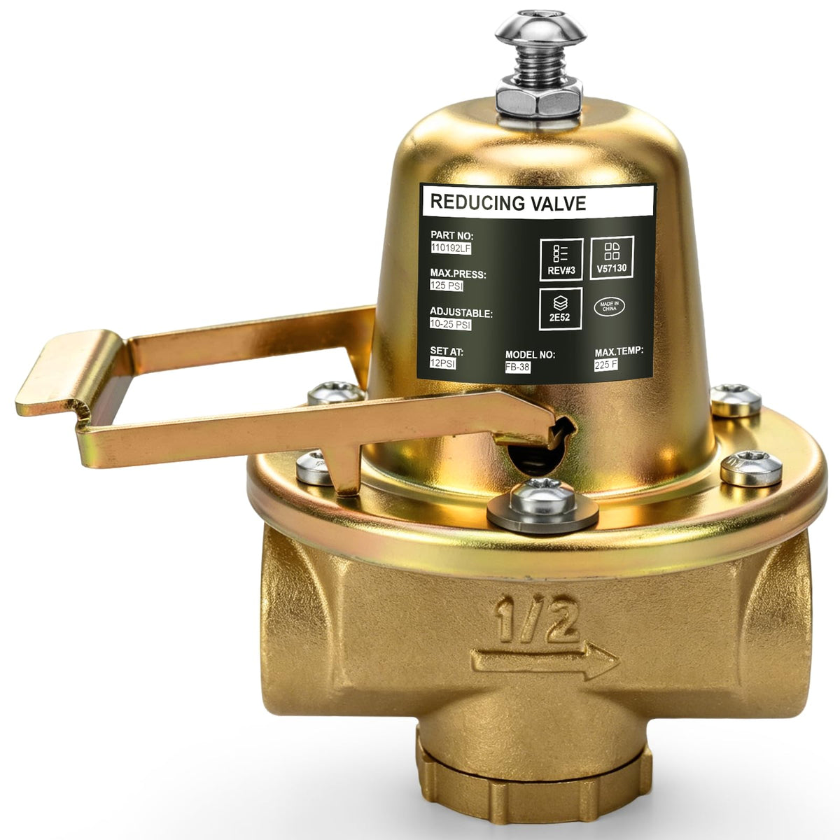 110192 FB-38 1/2'' Pressure Reducing Valve For Hot Water Boiler System