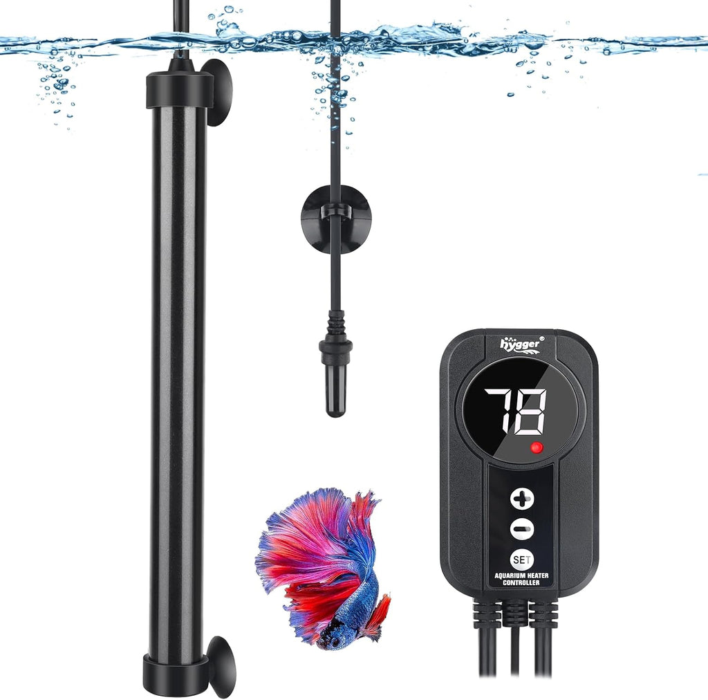 Aquarium Heater 300W,Titanium Heater with Digital LED Controller and Temperature Probe,Submersible Fish Tank Heater