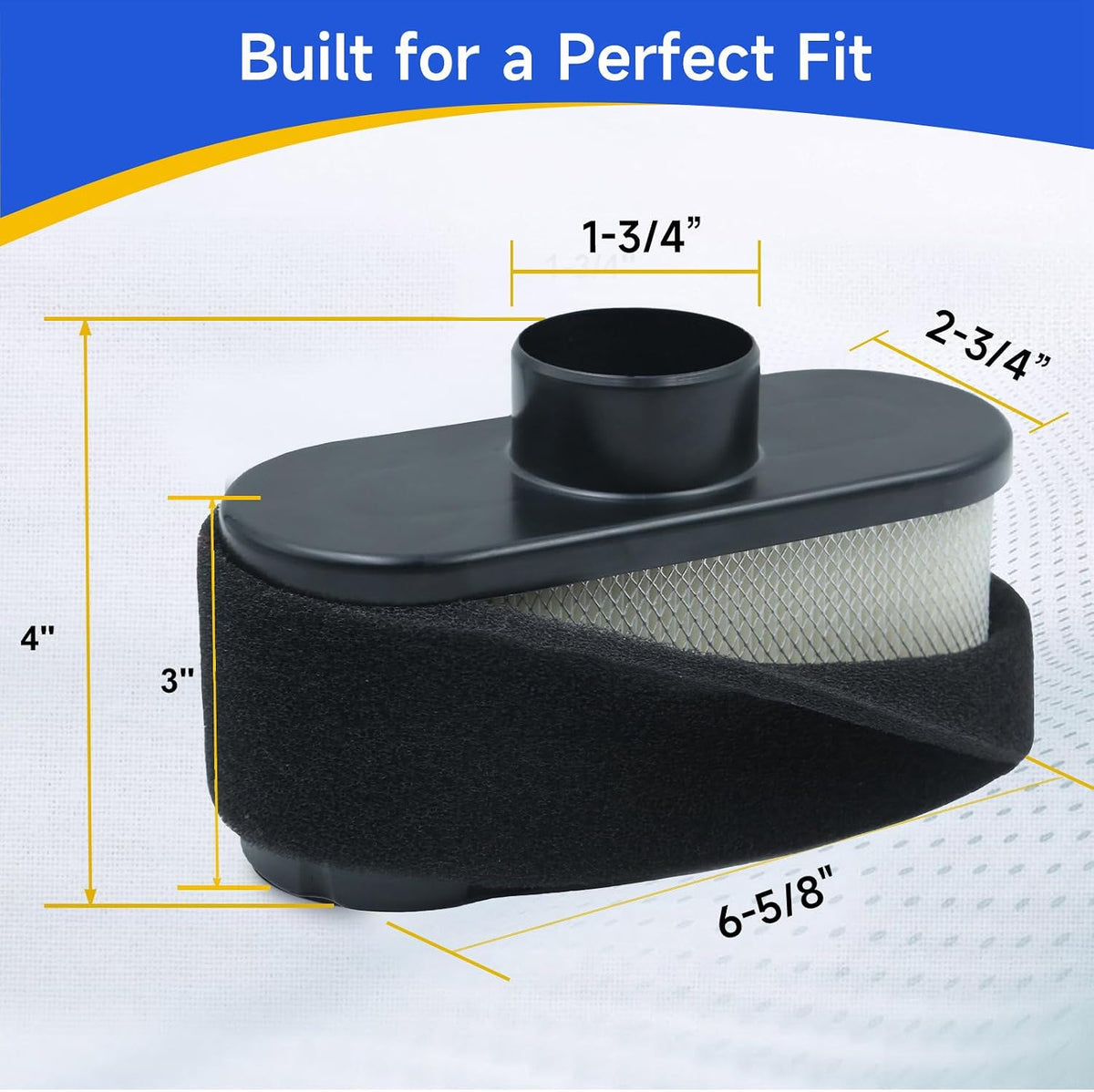 11013-0752 Air Filter for Kawasaki FR651V FR691V FR730V FS481V-FS691V FS730V and FX600V Engine, Hustler Gravely Zero Turn Mower Parts Ariens Bobcat 11013-0726 11013-7047 11013-7049 11029-0031