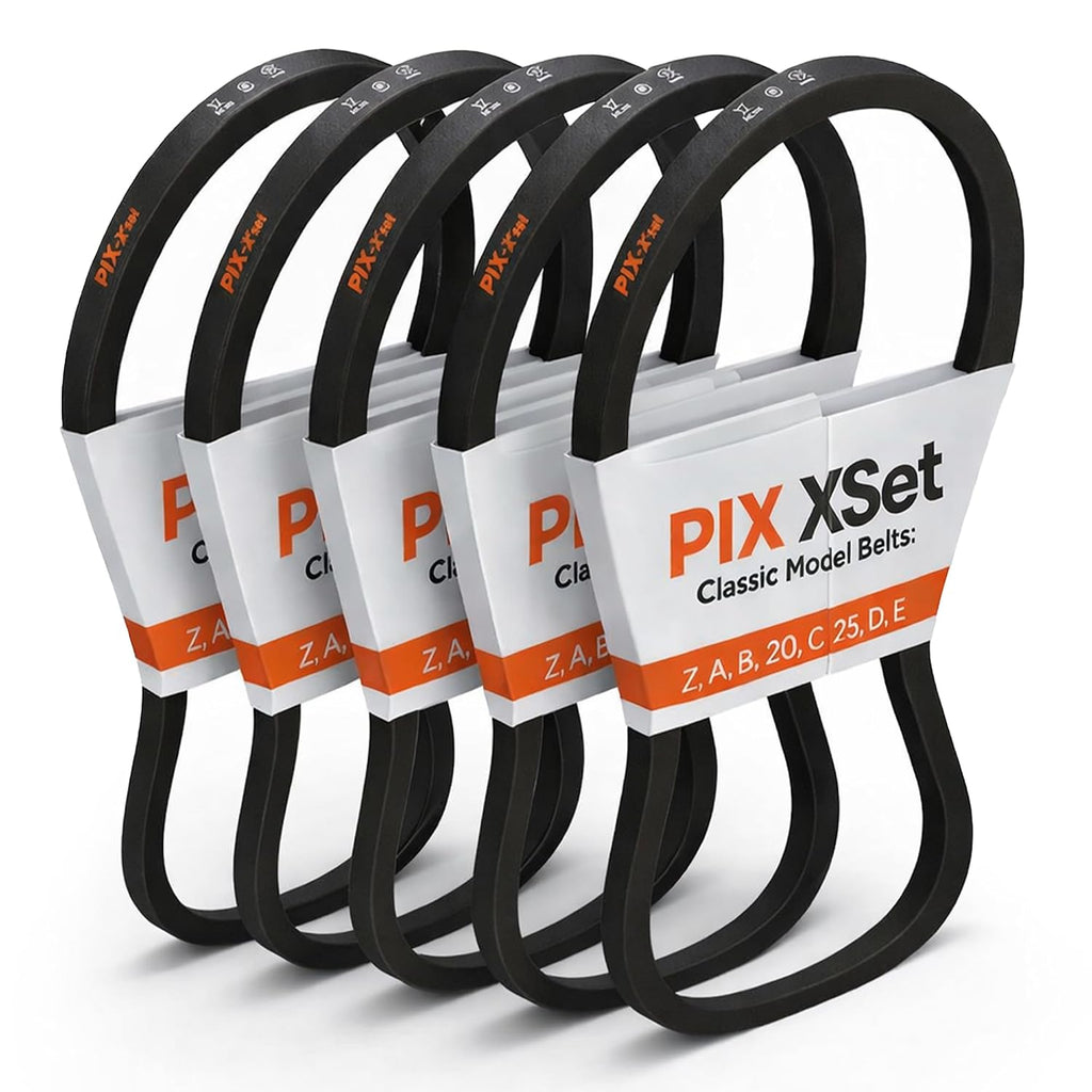 PIX A98/4L1000 Wrapped V-Belt, 100" OC x 1/2" W, Pack of 5