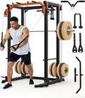 Power Cage, Power Rack with Cable Crossover System, 2000LBS Squat Rack with LAT Pull Down System, Workout Cage with