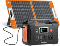 Solar Generator With Solar Panel Included, FF Flashfish 151Wh Portable Power Station+60W Solar Panel(DC/USB-A/USB-C