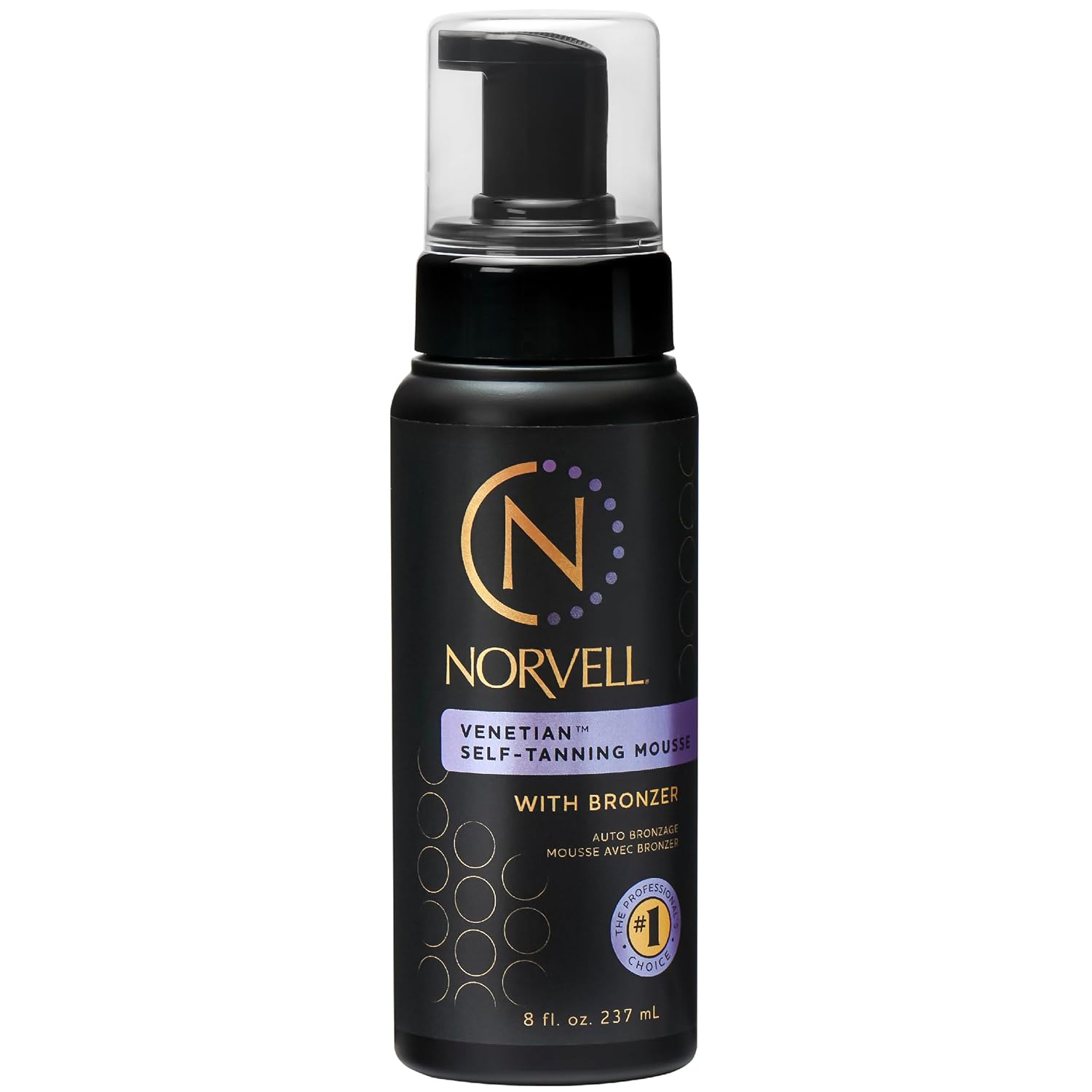 Venetian Sunless Self Tanner Mousse with Bronzer, 8 fl oz | Instant Natural Looking Fake Self Tan, Streak Free, Anti