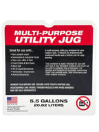 Utility Container 5.5 Gallon - 2 Pack With 2 Deluxe Hoses and a Get Bent Hose Bender (V-Twin, 2 Pack)