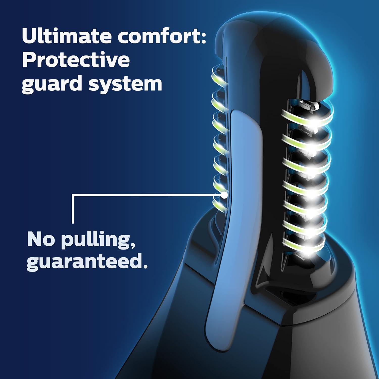 Philips Nose Trimmer 3000, for Nose, Ears & Eyebrows | Protective Guard System, Dual-Sided Steel Blades, Eyebrow