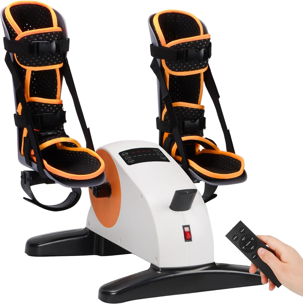 Motorized Pedal Exerciser for Seniors with Leg Support