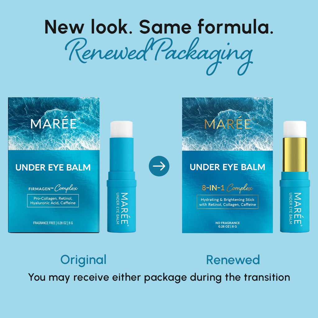 Under Eye Balm Stick Hydrating – Retinol Caffeine Under Eye Brightener Stick for Older Women – Collagen Undereye