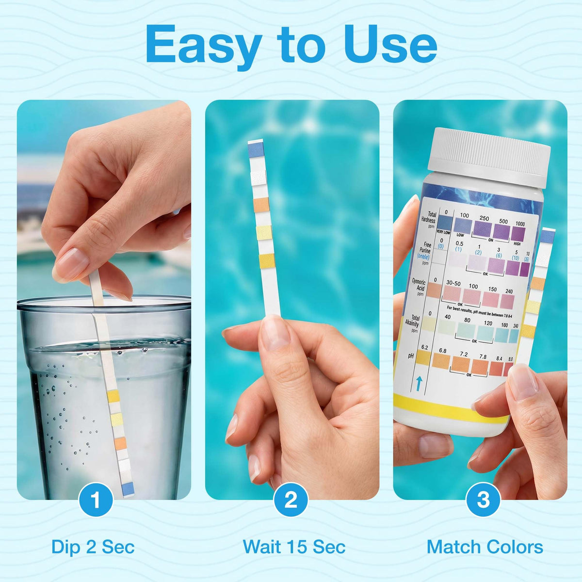 Chlorine Tablets 3 Inch,20lb & Test Strips Kit Exclusive Packaging
