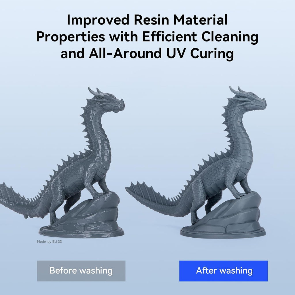 Upgraded Wash and Cure Station-Mercury Plus 3.0 | 7.5L Large Capacity Cleaning, 360ｰ All-Around Curing, Compatible