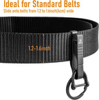 TC4 Titanium Belt Key Clip, Belt Key Holder with Removable Key Ring | CNC Integrated Molding, Rustproof, Anti-Deform