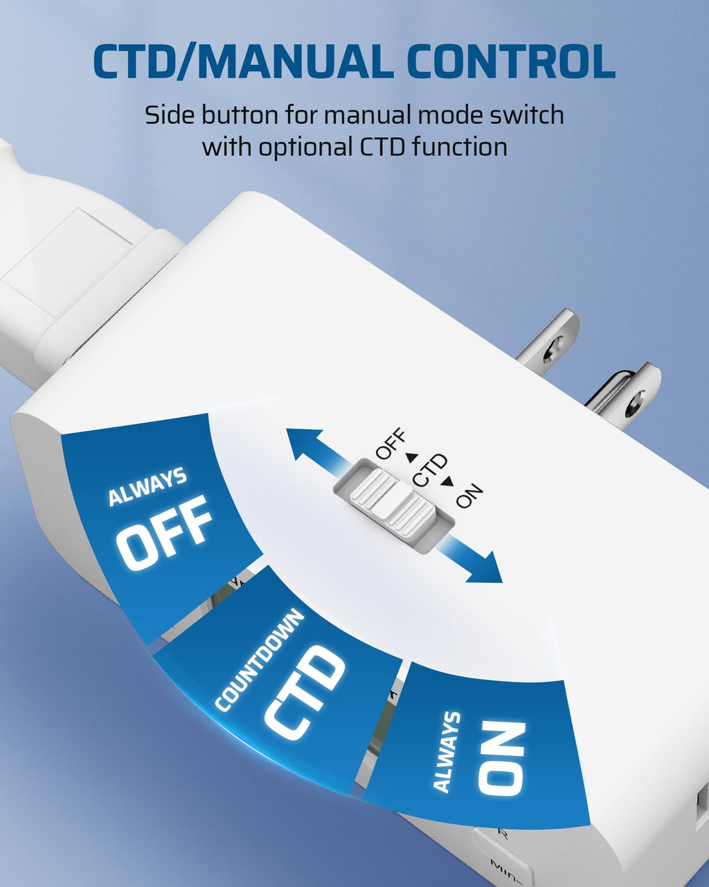 DEWENWILS 36 Hours Countdown Timer Outlet, Digital Timer Outlet