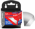 50 Pack Utility Knife Blades, SK5 Steel Box Cutter Blades with Dispenser, Standard Blades for Box Cutter Utility