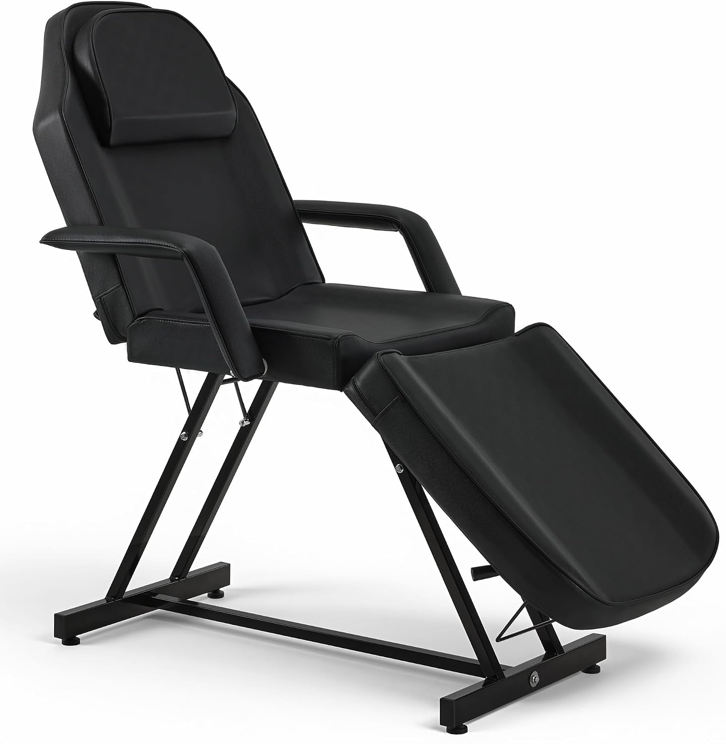 Adjustable Tattoo Chair Esthetician Facial Bed 72 in 0015 Black