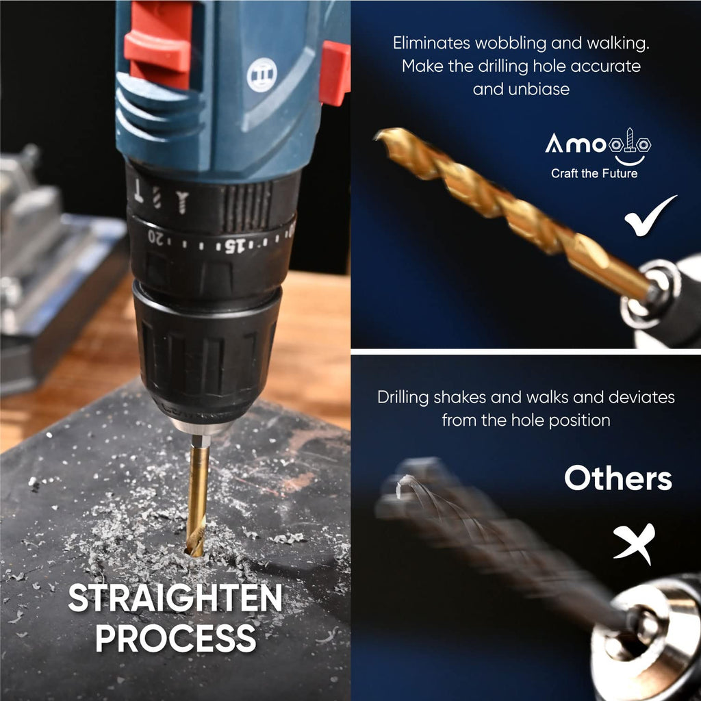 amoolo 5/64" Hex Shank Impact Drill Bits, 10Pcs
