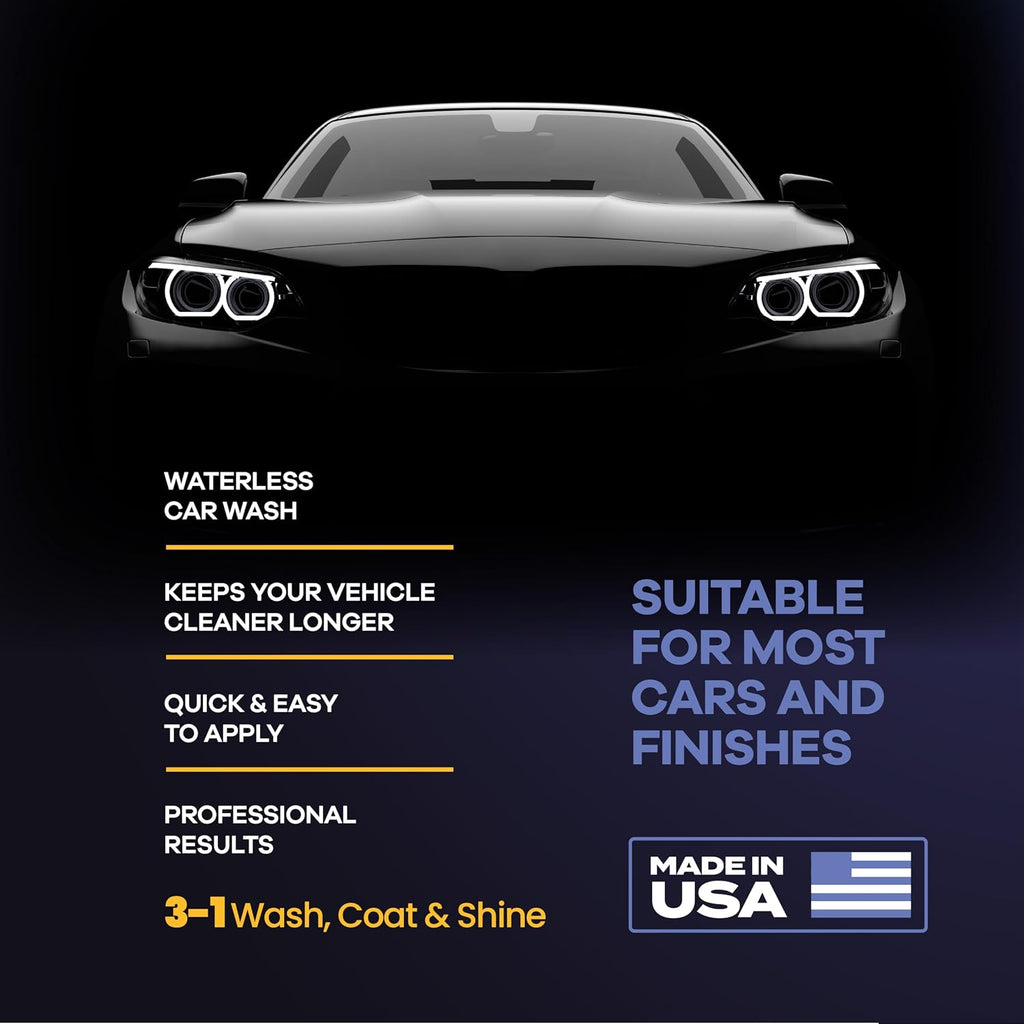 Premium Ceramic Coating for Cars with UV Protection (16 oz) – Extremely Hydrophobic & Slick Car Wax Spray