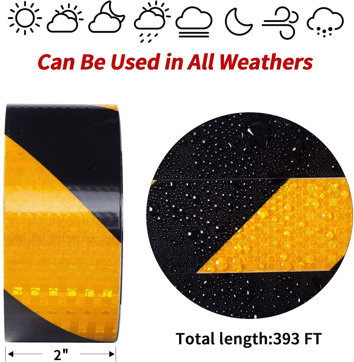 Reflective Tape, Waterproof Self Adhesive Dot Safety Reflector