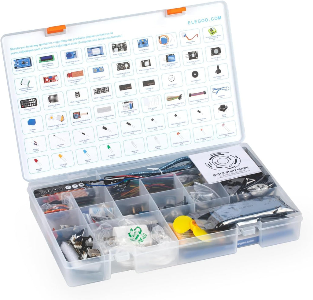 ELEGOO Mega 2560 R3 Project The Most Complete Starter Kit with Tutorial | Compatible with Arduino IDE, Ultimate