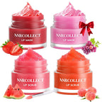 4-Pack Lip Scrub & Lip Mask Set