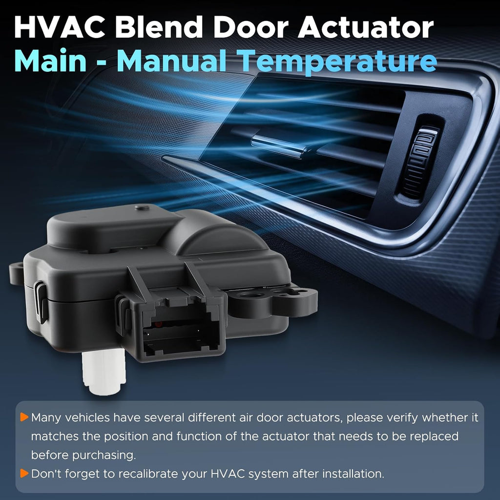HVAC Heater Blend Door Actuator Compatible with Dodge Ram 1500 2009-2018