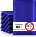 Bubble Mailers 4x8" 200 Pack Waterproof Padded Envelopes