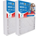 19x20x4 Furnace AC Filter MERV 11 Allergy Bryant Carrier 2-Pack
