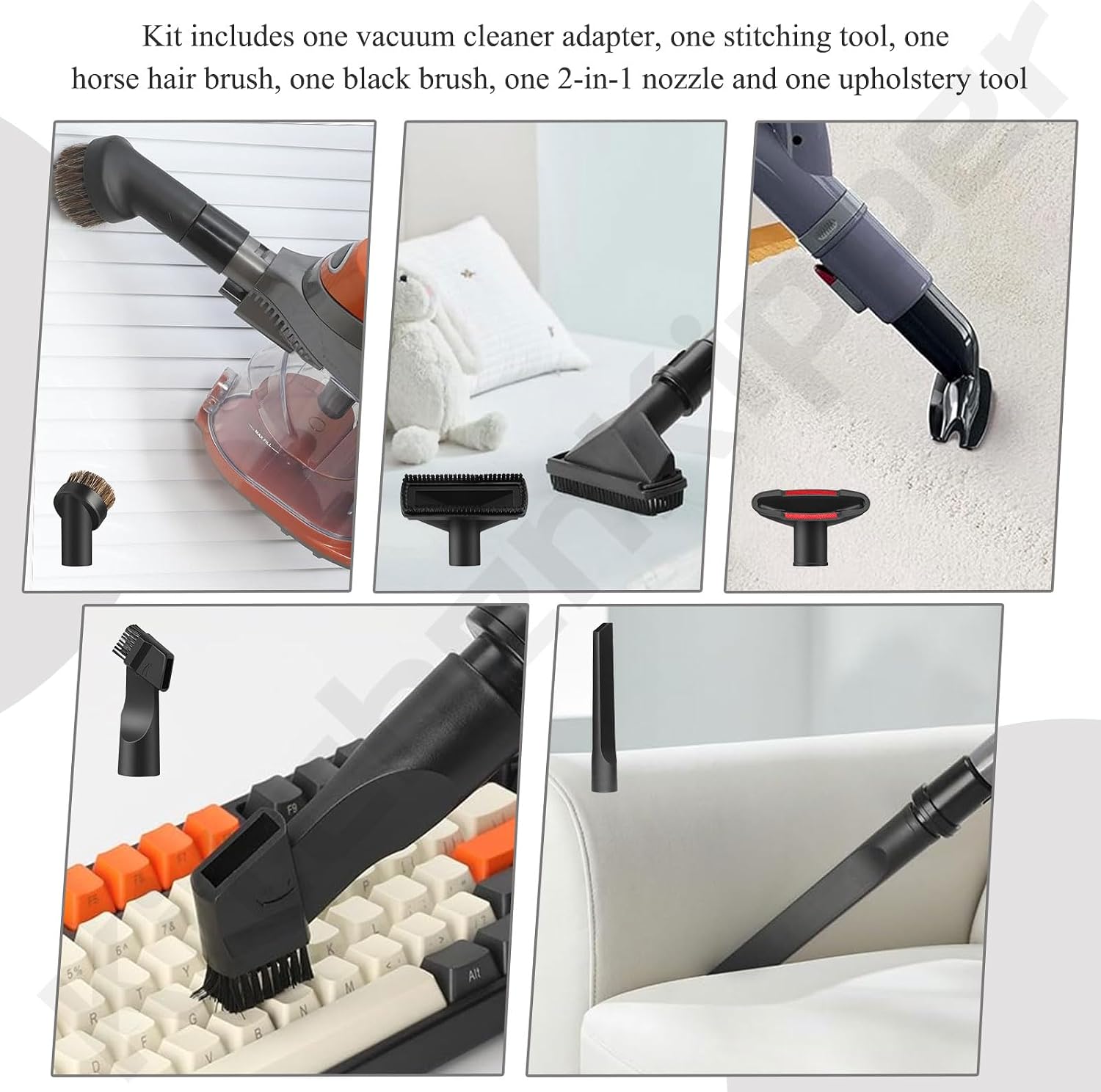 1 1/4" (32mm) Vacuum Attachments Compatible with Shark Navigator Lift-Away NV350, NV352, NV360, NV500 NV501, Rocket