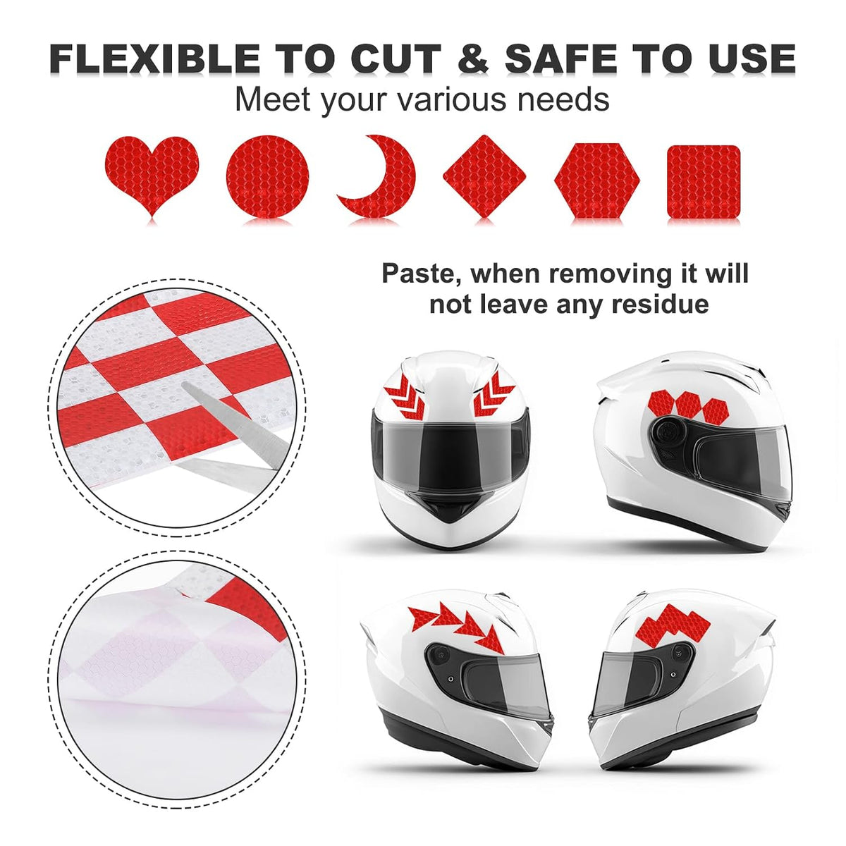 Reflective Tape 6" x 16 ft Self-Adhesive Trailer Reflector Tape