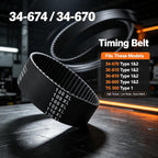 34–670 34–674 34-625 50T 100XL Timing Belt for Delta Table Saw(2PCS)