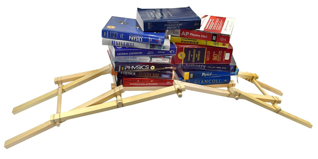 Leonardo Da Vinci Bridge Kit - STEM Learning - Explore Engineering Principles, Gravitational & Lateral Forces- Garage