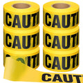 6 Pcs Caution Tape,3" x1000ft,Yellow | Safety Barrier Tape for Construction and Hazardous Zones, Bold Do Not Enter