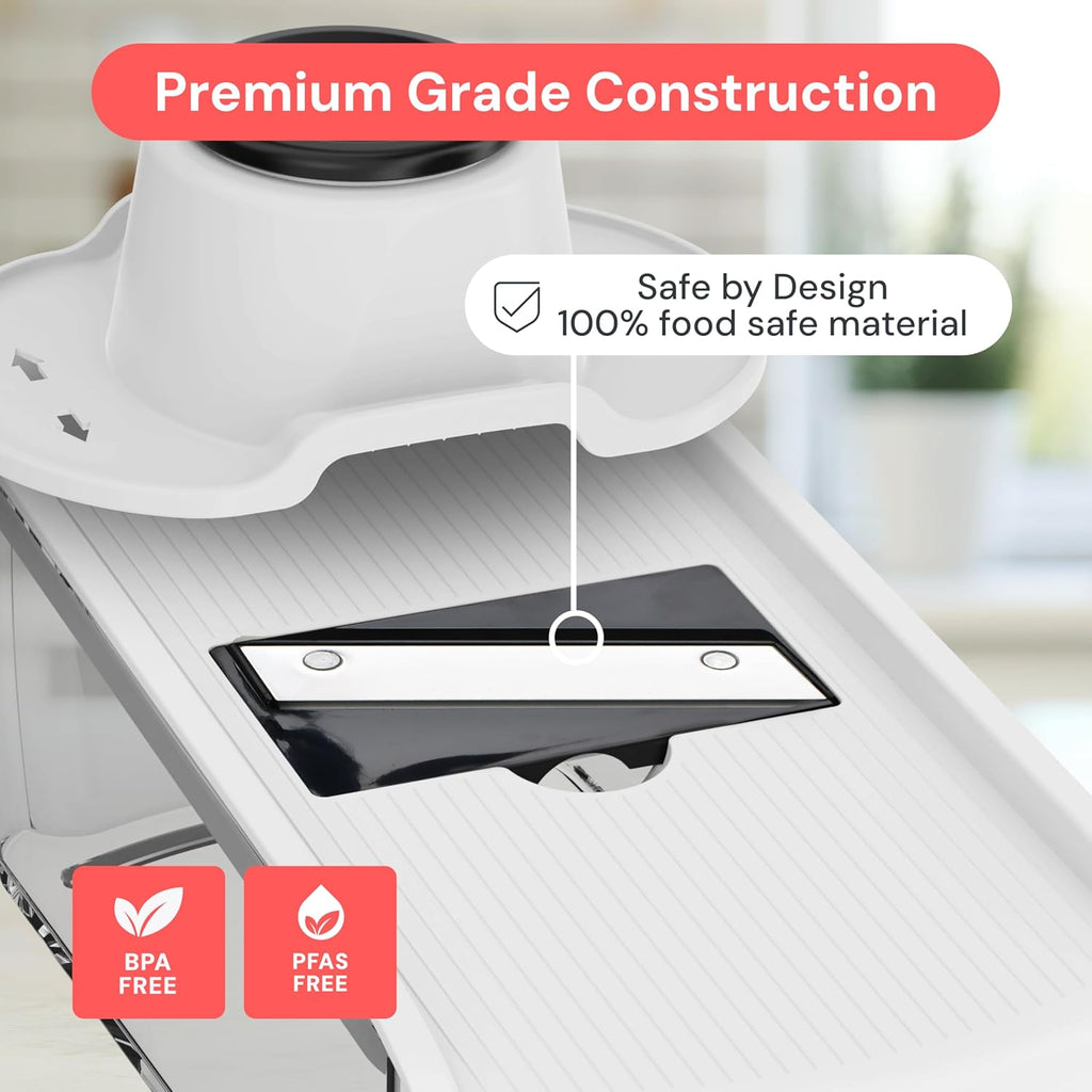 Mandoline Slicer for Kitchen, Fruit Cutter, Cheese Grater, Cucumber Slicer, Julienne Peeler, Food Cutter & Kitchen