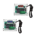 AEDIKO 2pcs W1209 DC 12V Digital Temperature Controller Board Digital Display Thermostat -50-110°C Electronic Temperature Temp Control Module Switch with Waterproof Case