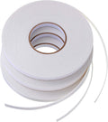 3 Rolls Double Sided Foam Tape, 1/2 Inch by 50 Feet, White