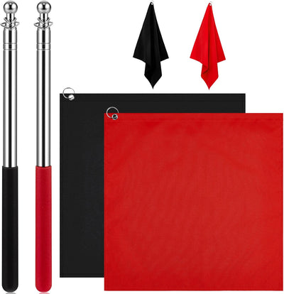48" Horse Training Flag Horse Training Equipment with 4 Feet Replacement Flags and Telescopic Handheld Flagpoles