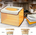Collapsible Bread Proofing Box with Thermometer, Foldable Dough Proofer