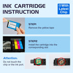 Remanufactured Ink Cartridge Replacement for Epson 252XL Ink 4 Pack