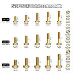 528Pcs Grade 8 Bolts and Nuts Assortment Kit, SAE Hex Bolt Hardware Set