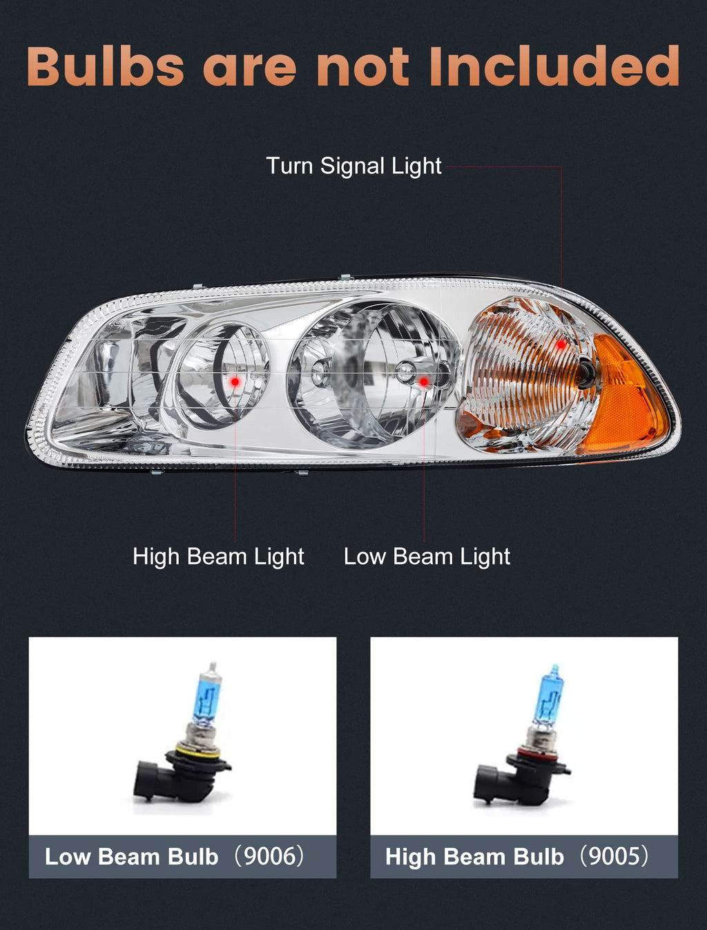 Headlights Assembly for Mack Vision Granite Pinnacle X
