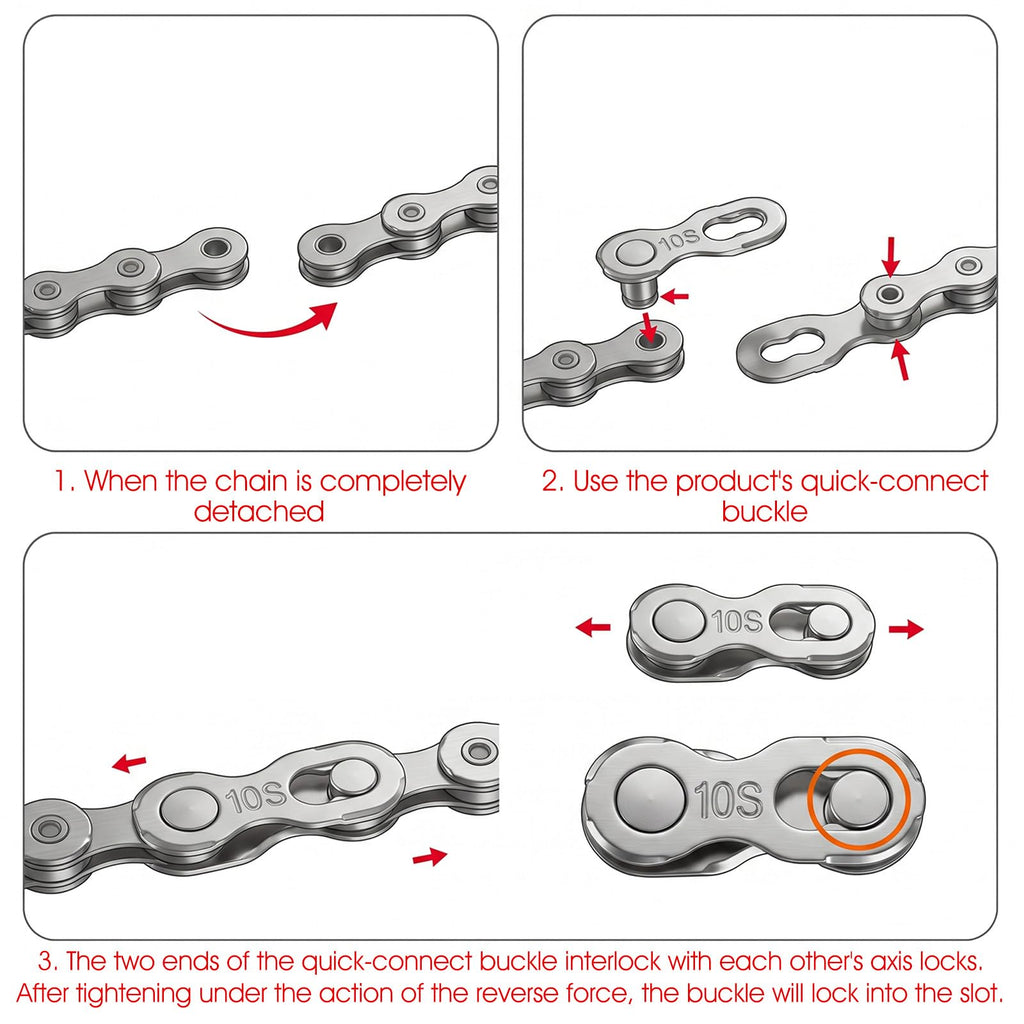 10 Pairs 10 Speed Chain Master Link Mountain Bikes Parts