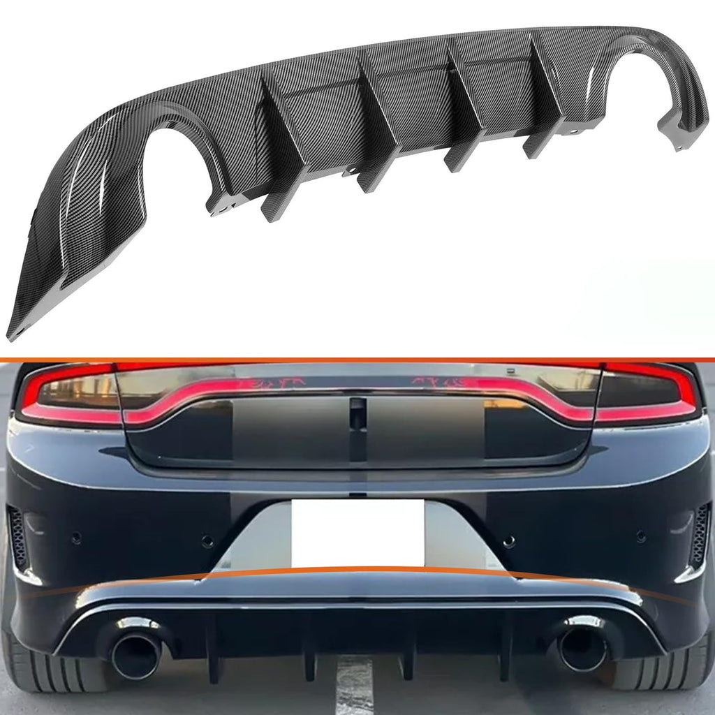 BEOC Rear Diffuser for 2015-2024 Dodge Charger - Carbon Fiber Style