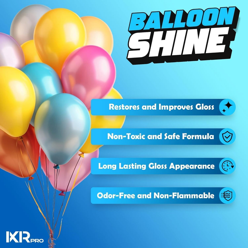 Balloon Shine Spray (16.9 oz) No Need Towel or Gloves, Instant High Shine Gloss Brite Balloons for Party Decoration
