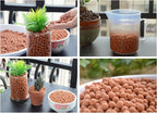 2.0 LB Clay Pebbles, 1/8'' Gardening Ceramsites Growing Media for Succulents Orchids, Aquaponics, Aquaculture
