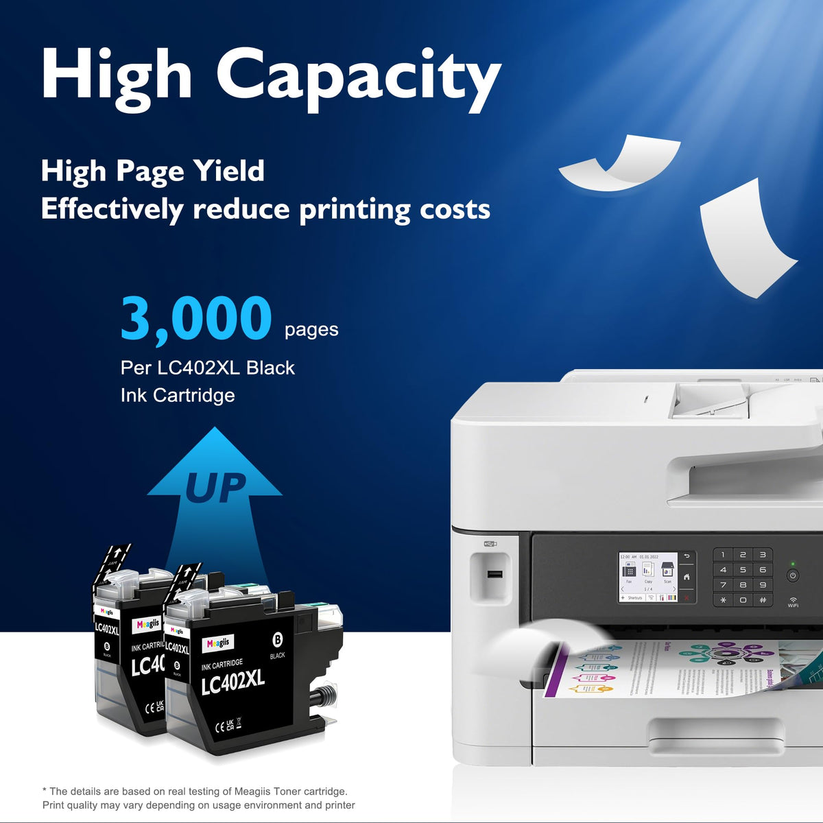 LC402 XL LC402XL Black Ink Cartridges 2-Pack Compatible for Brother
