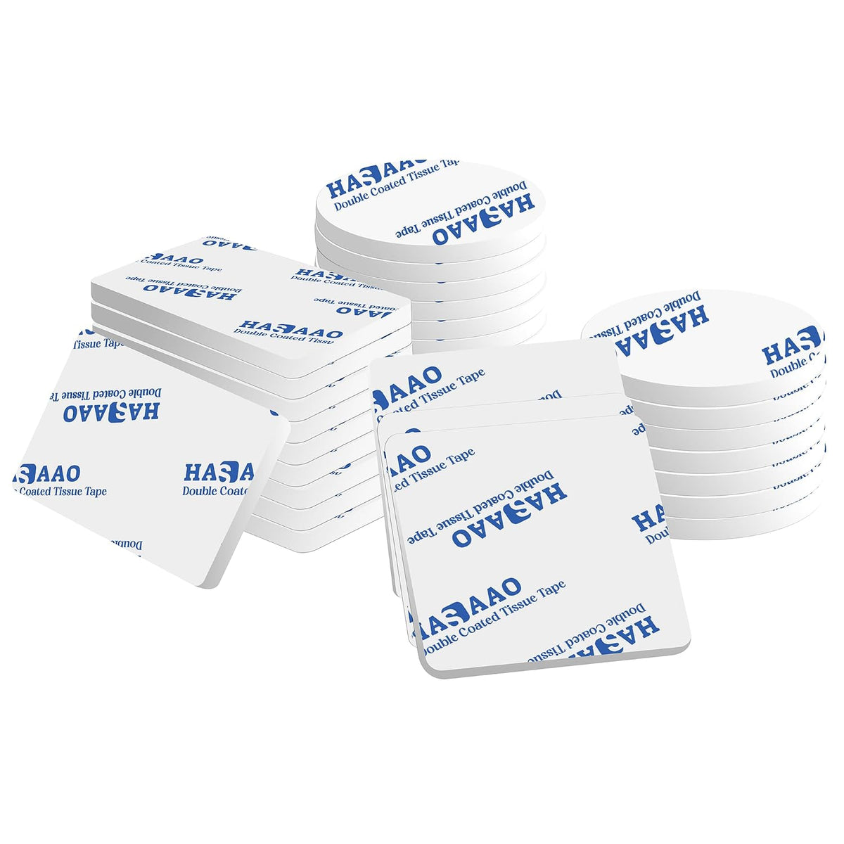 Double Sided Mounting Tape 60 Pcs White Versatile Double Sided Adhesive Foam Tape Solution for Walls, Crafts, and More