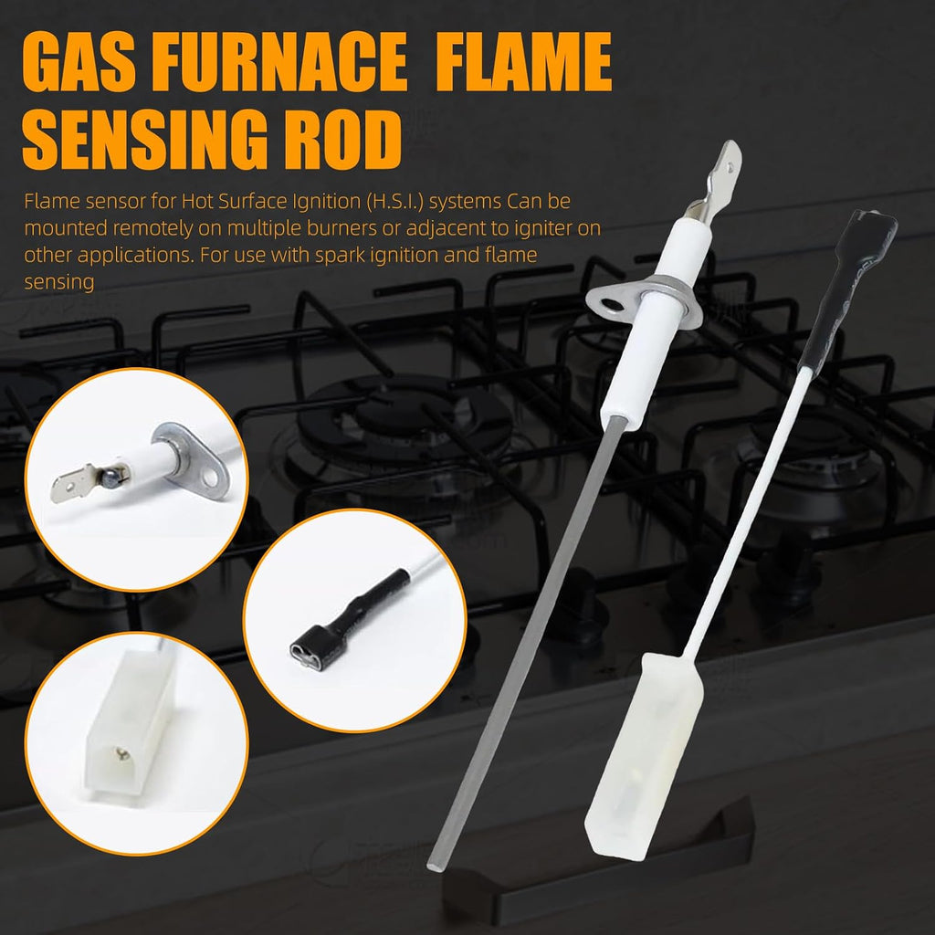 LH680013 Flame Sensor Replacement Part For Carrier Bryant Payne Furnace Flame Sensor Rod For use with spark ignition and flame sensing 790-843A1 FLS013 PFS013 355MAV LH33WZ516