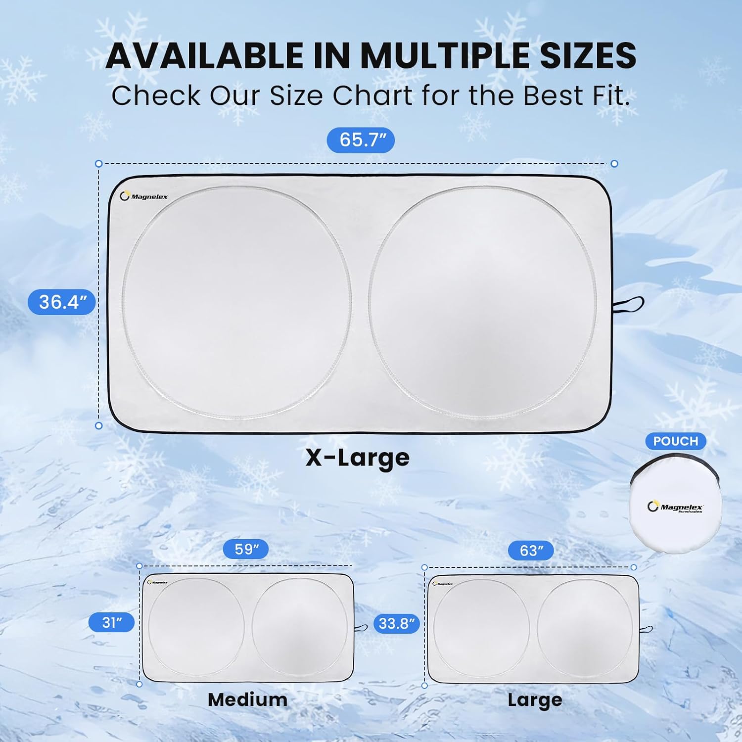 Car Windshield Sunshade | Innovative No-Light-Pass Technology for Maximum Protection | Foldable Sun Shade Keeps Your